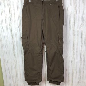 Burton Brown Insulated Winter Snow Ski Pants L
